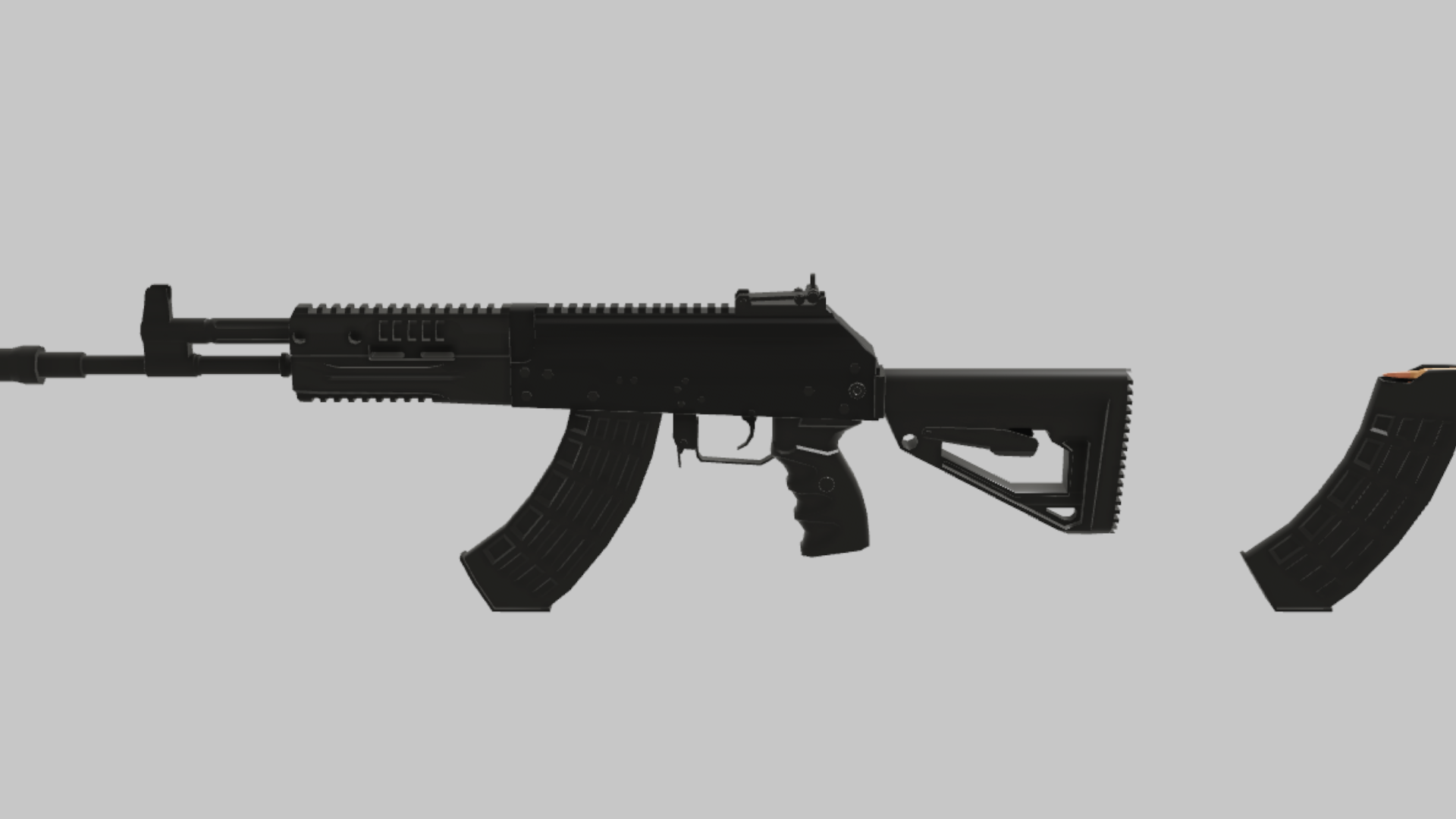 AK-15 RBXM asset back view