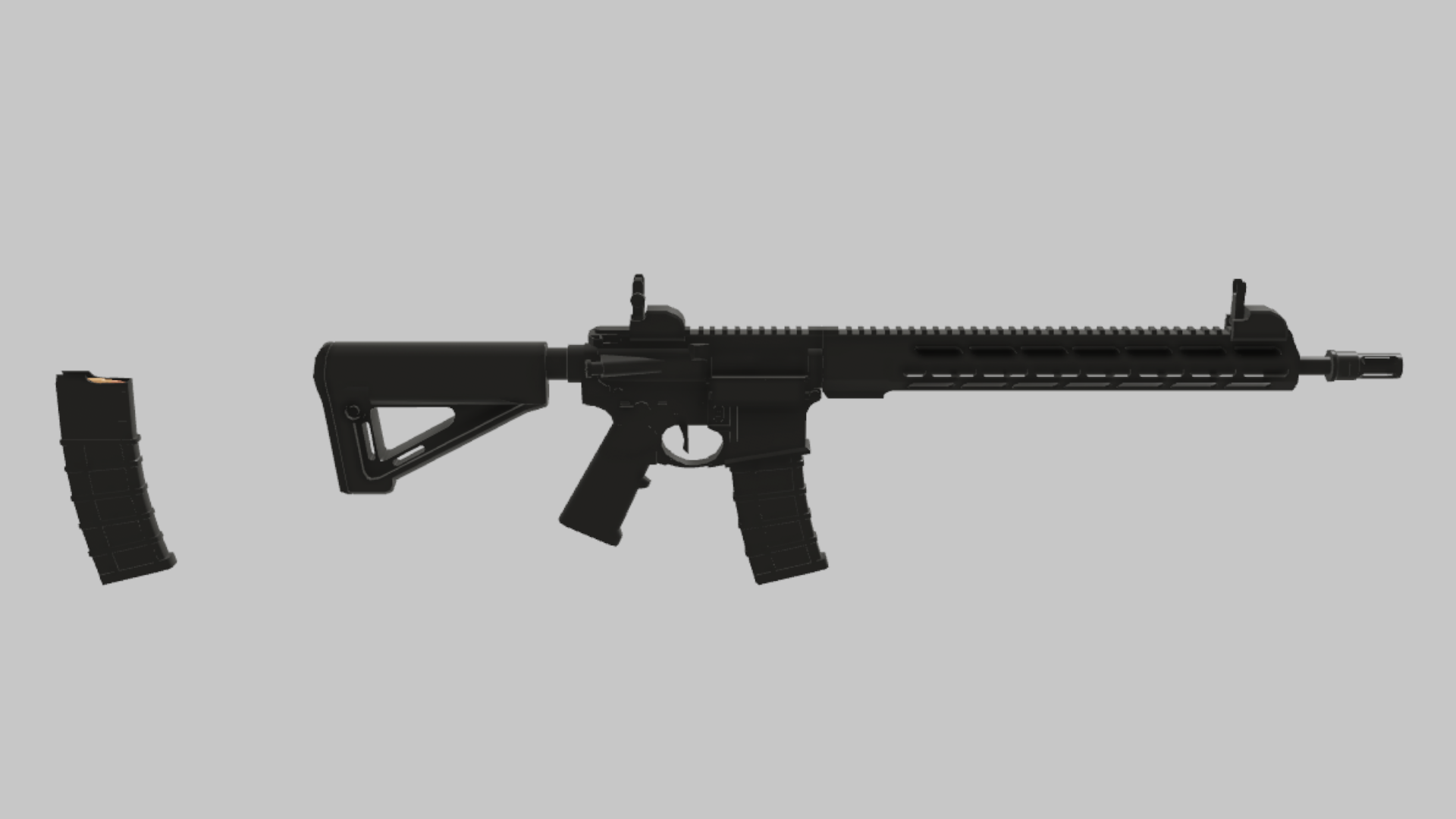 AR-15 RBXM asset back view