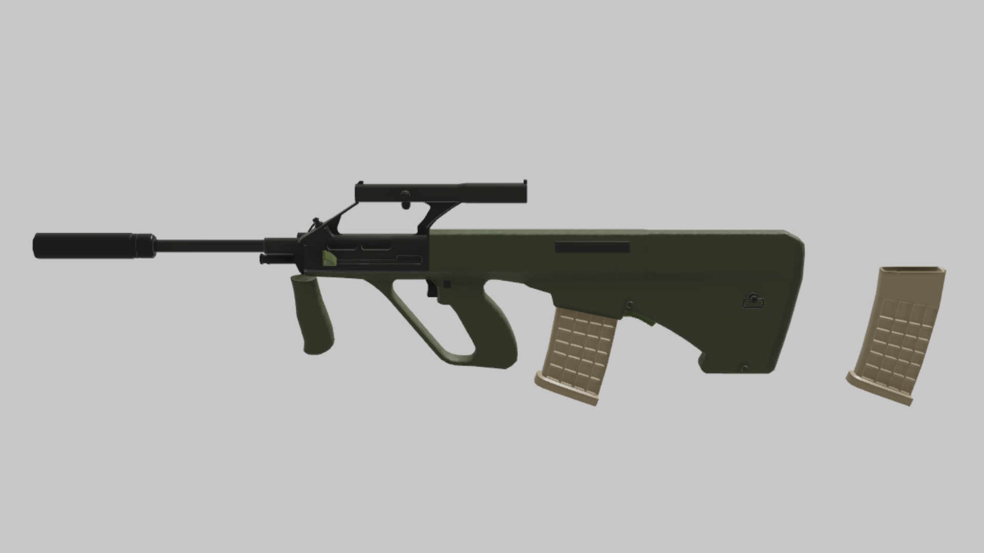 AUG Assassin RBXM asset back view