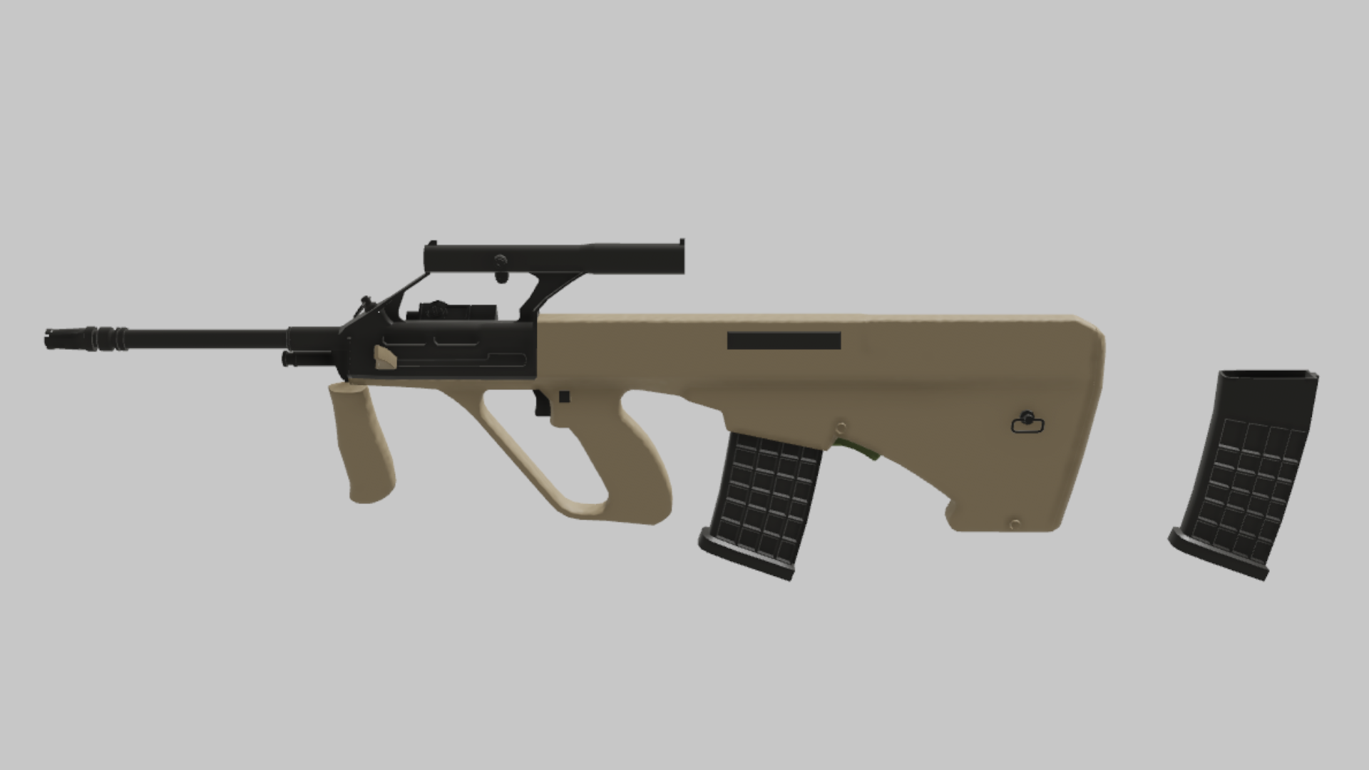 AUG Assault RBXM asset back view