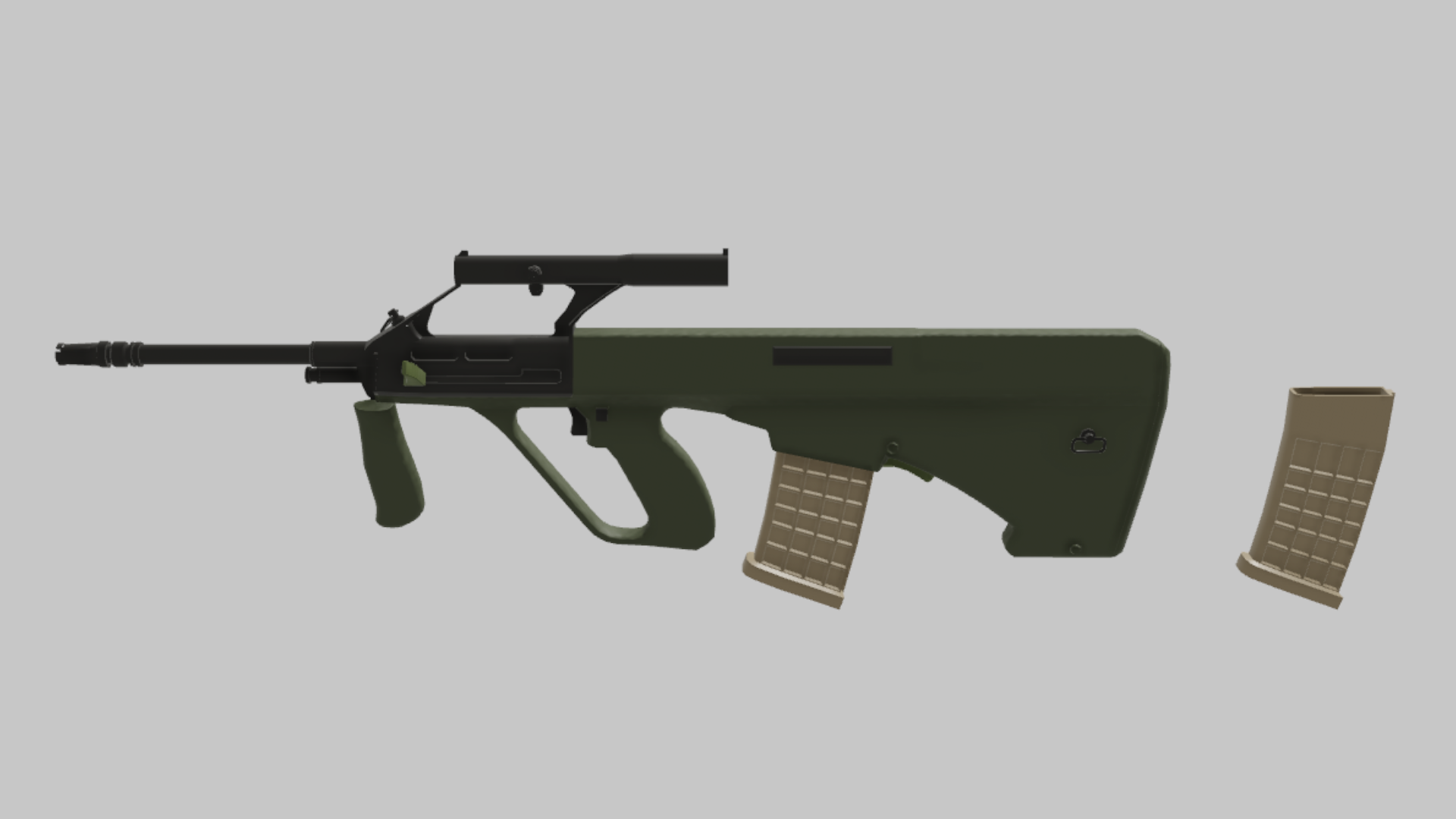 AUG RBXM asset back view