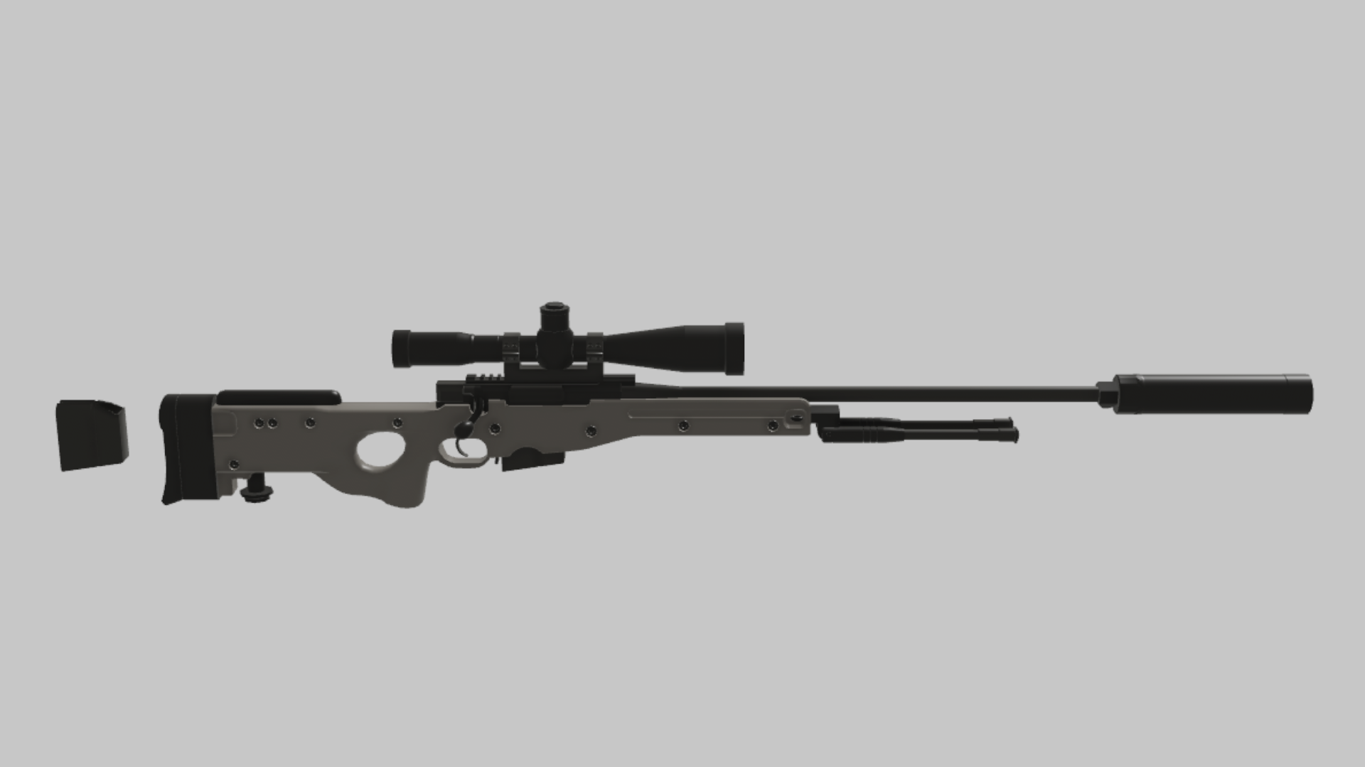 AWP Precision RBXM asset back view
