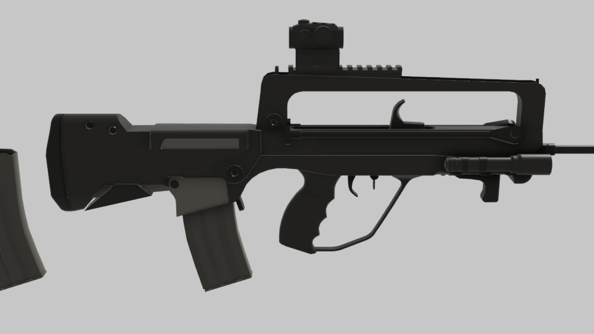 FAMAS CQB RBXM asset back view