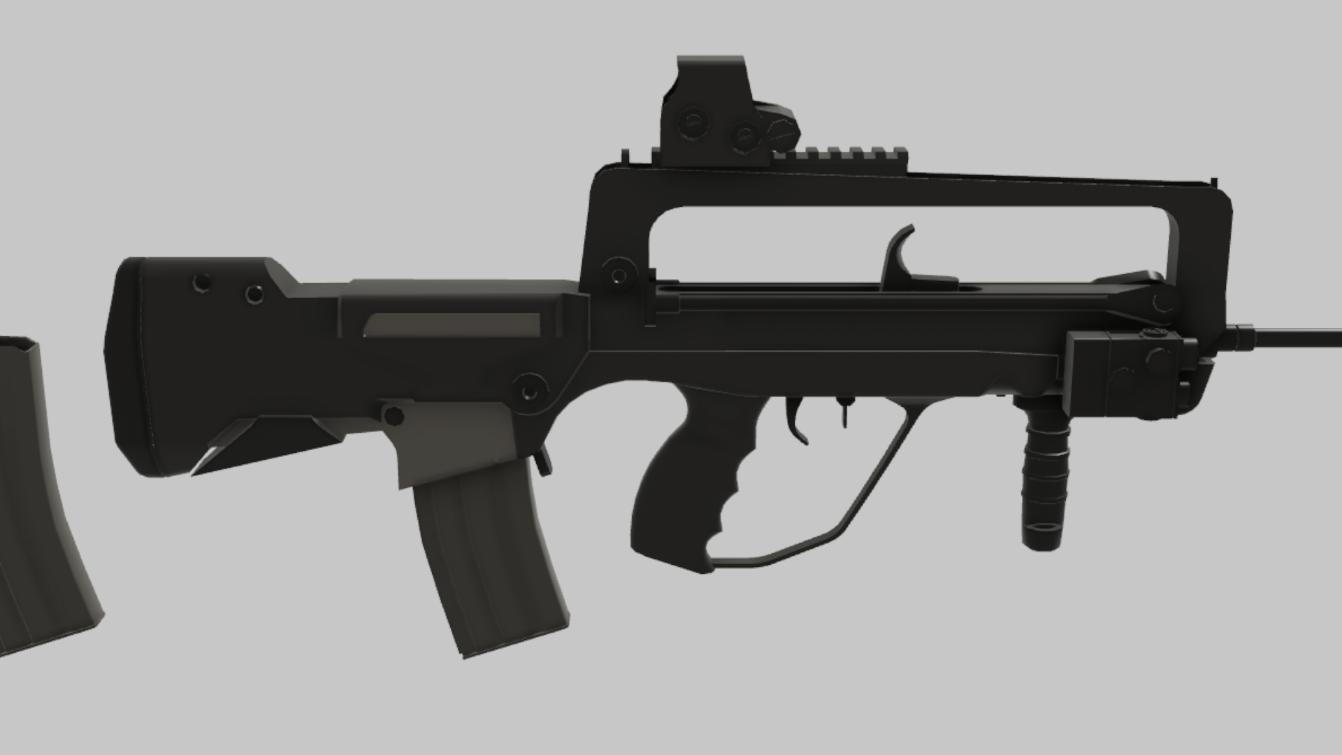 FAMAS Modern RBXM asset back view