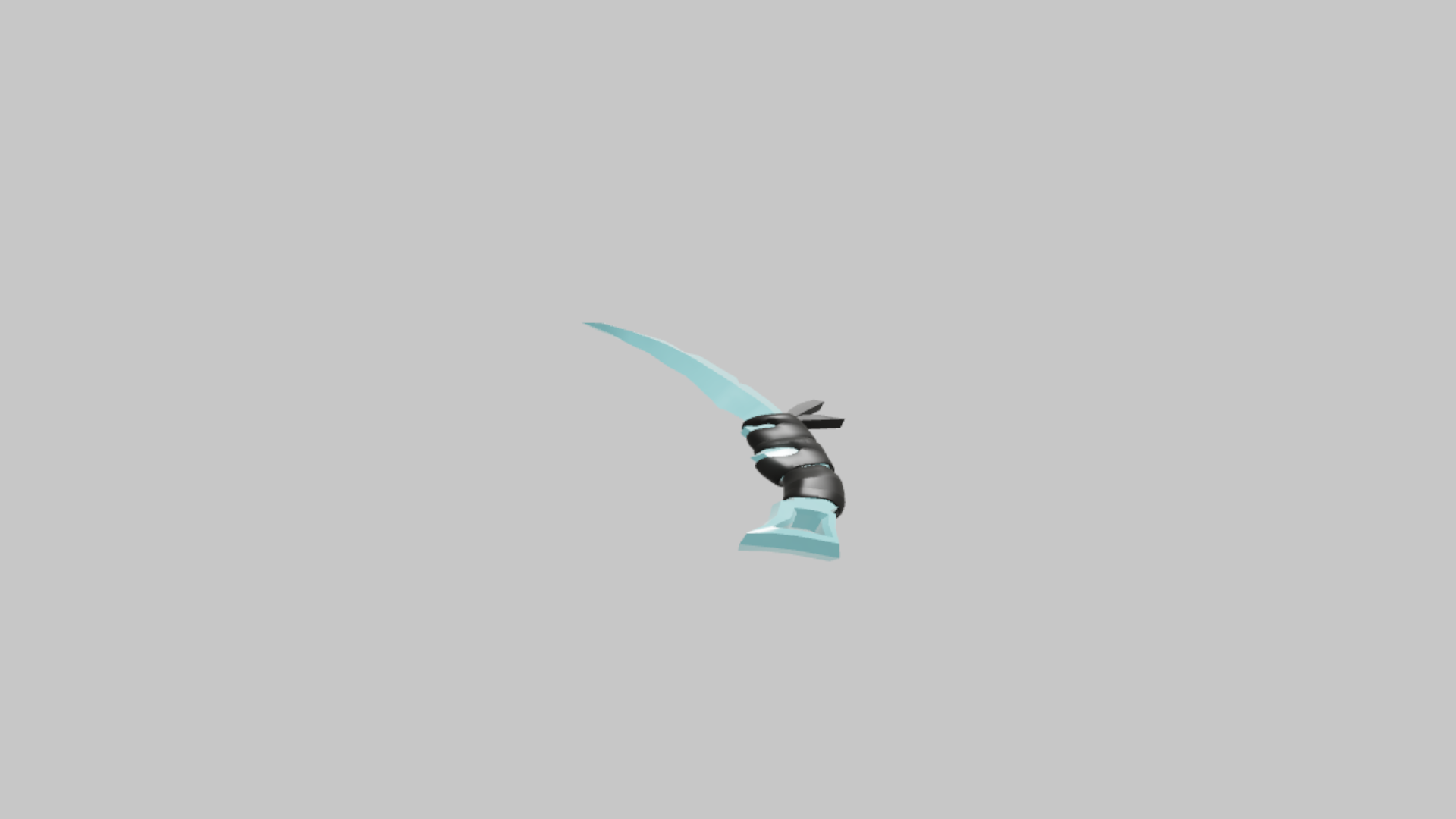 Karambit Ice RBXM asset back view