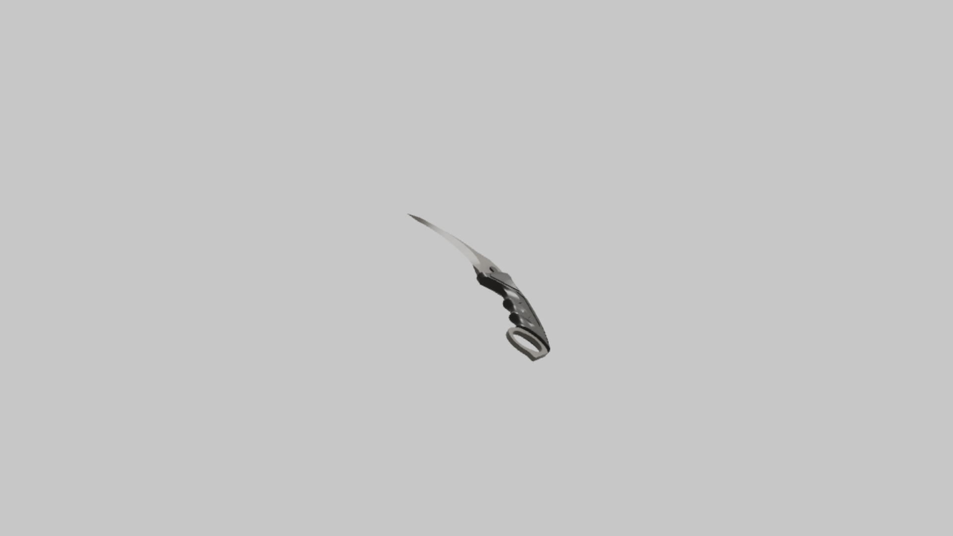 Karambit RBXM asset back view