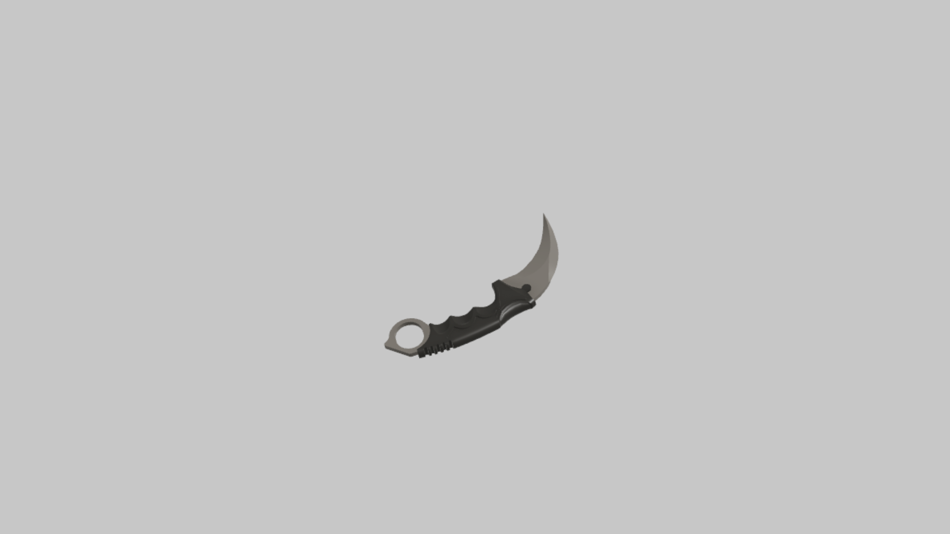 Karambit RBXM asset left view