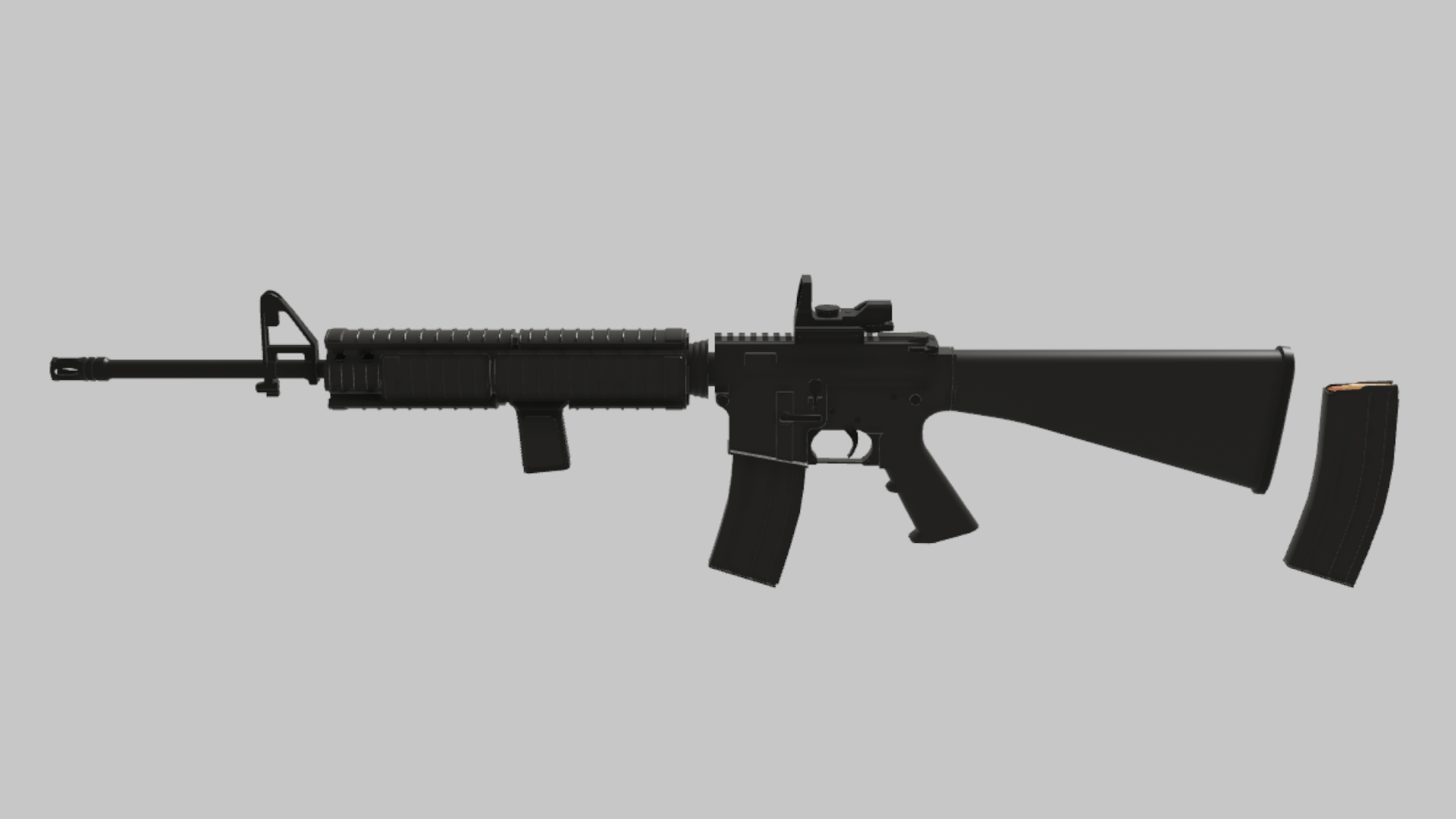 M16A4 CQB RBXM asset back view