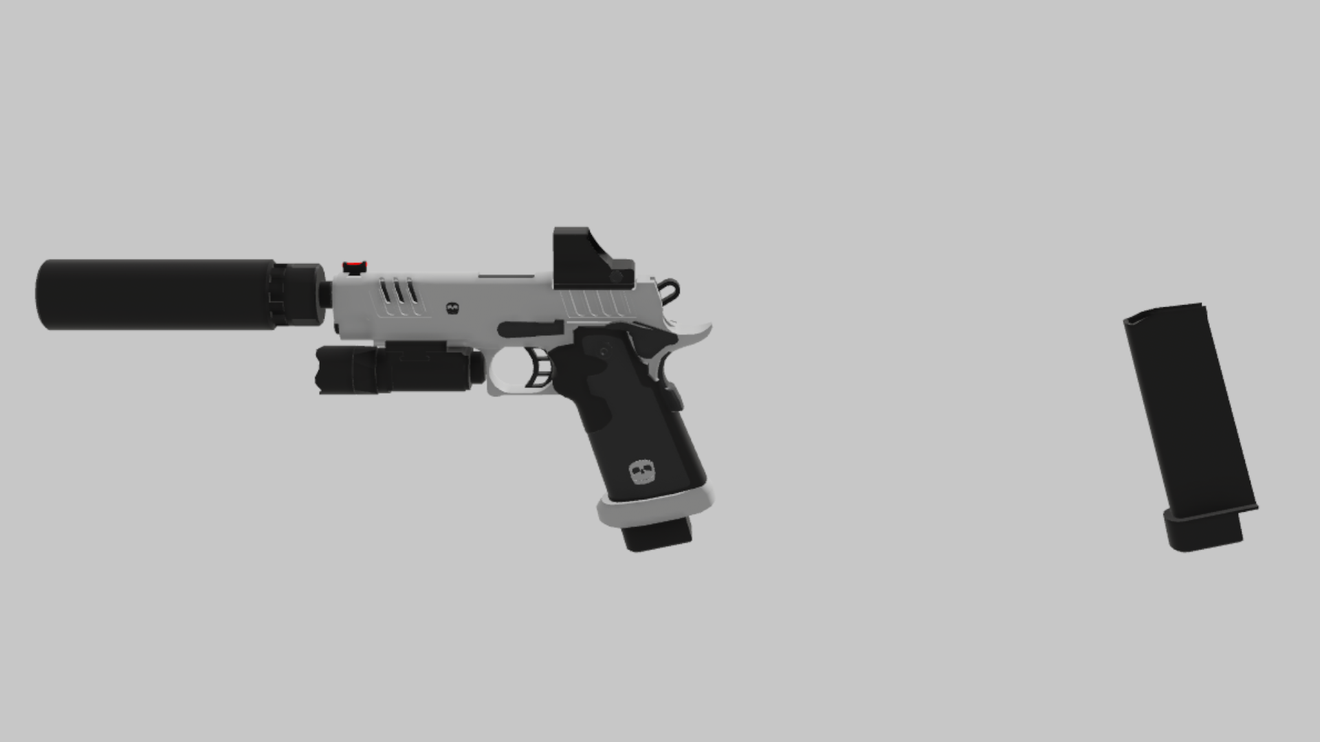 M1911 Hitman RBXM asset back view