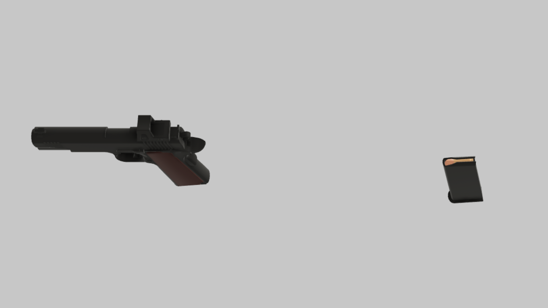 M1911 Tactical RBXM asset back view