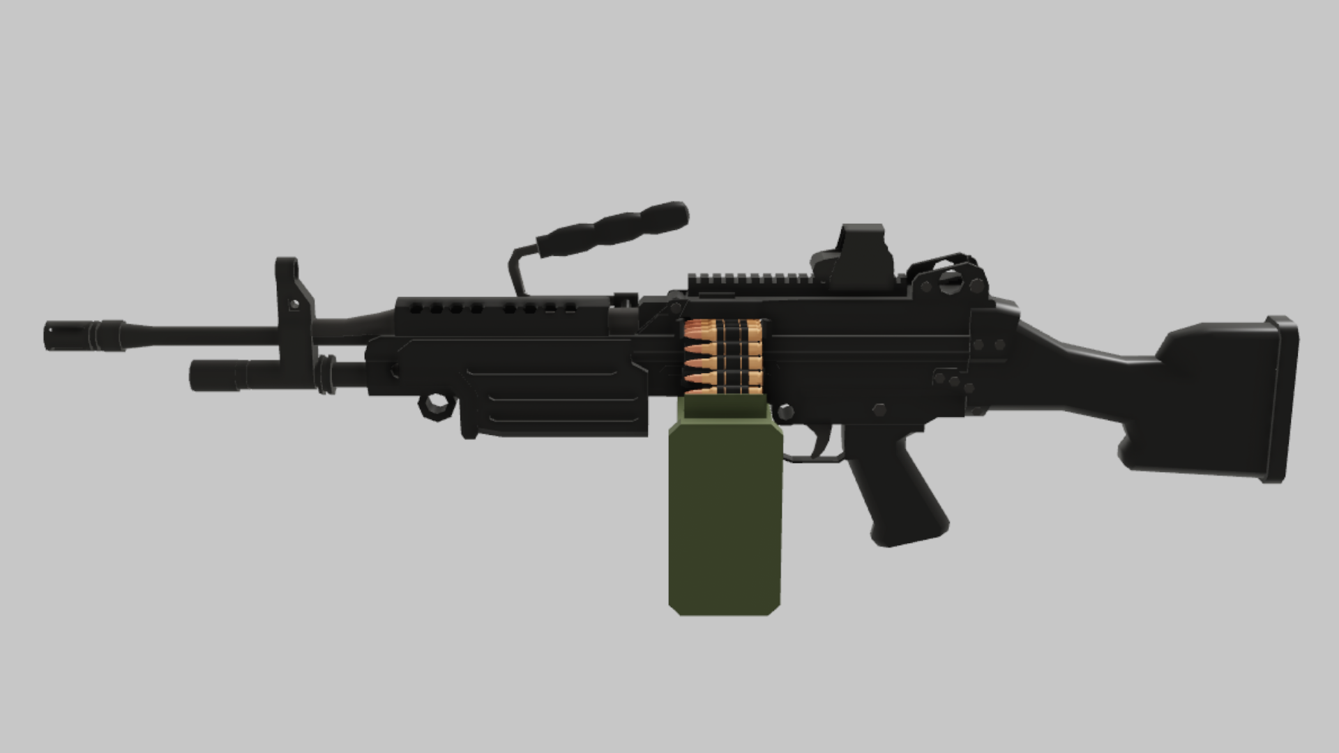 M249 Mobility RBXM asset back view