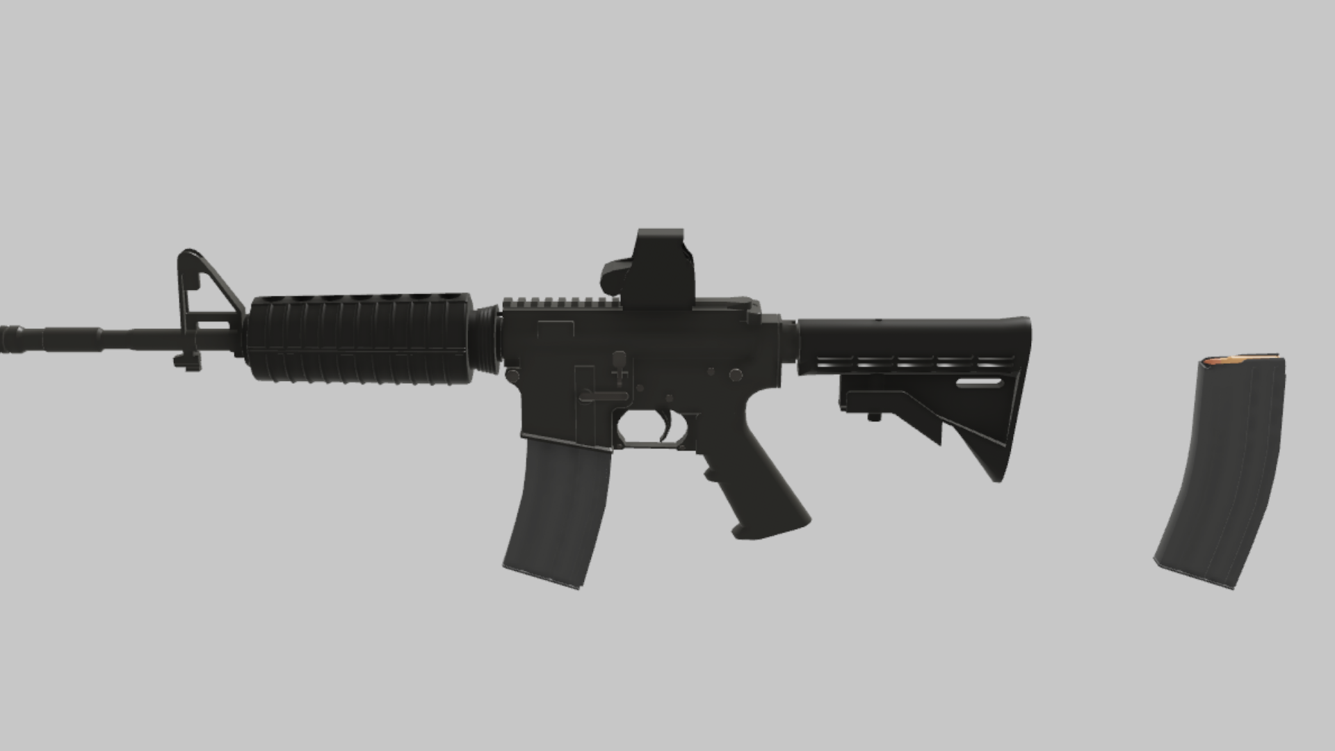 M4A1 CQB RBXM asset back view