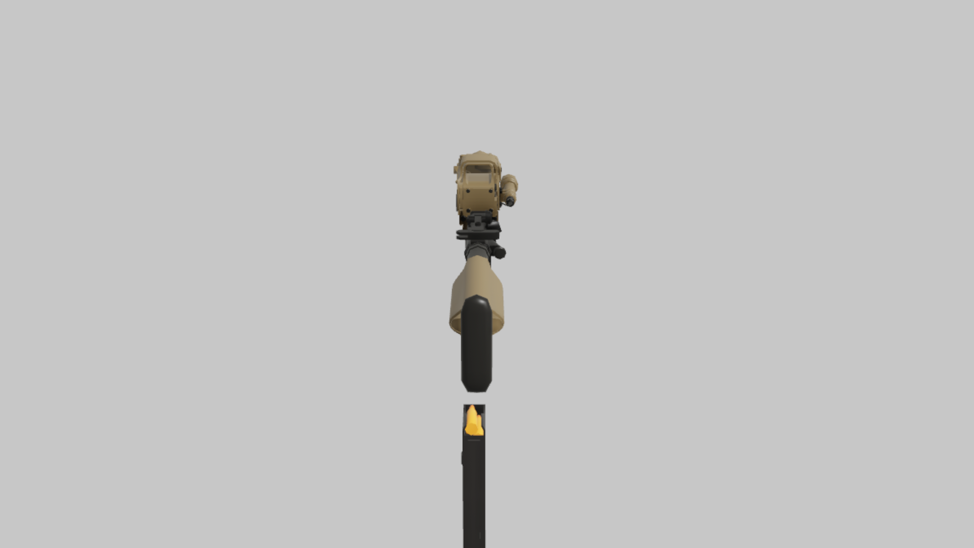 M4A1 MK18 RBXM asset left view