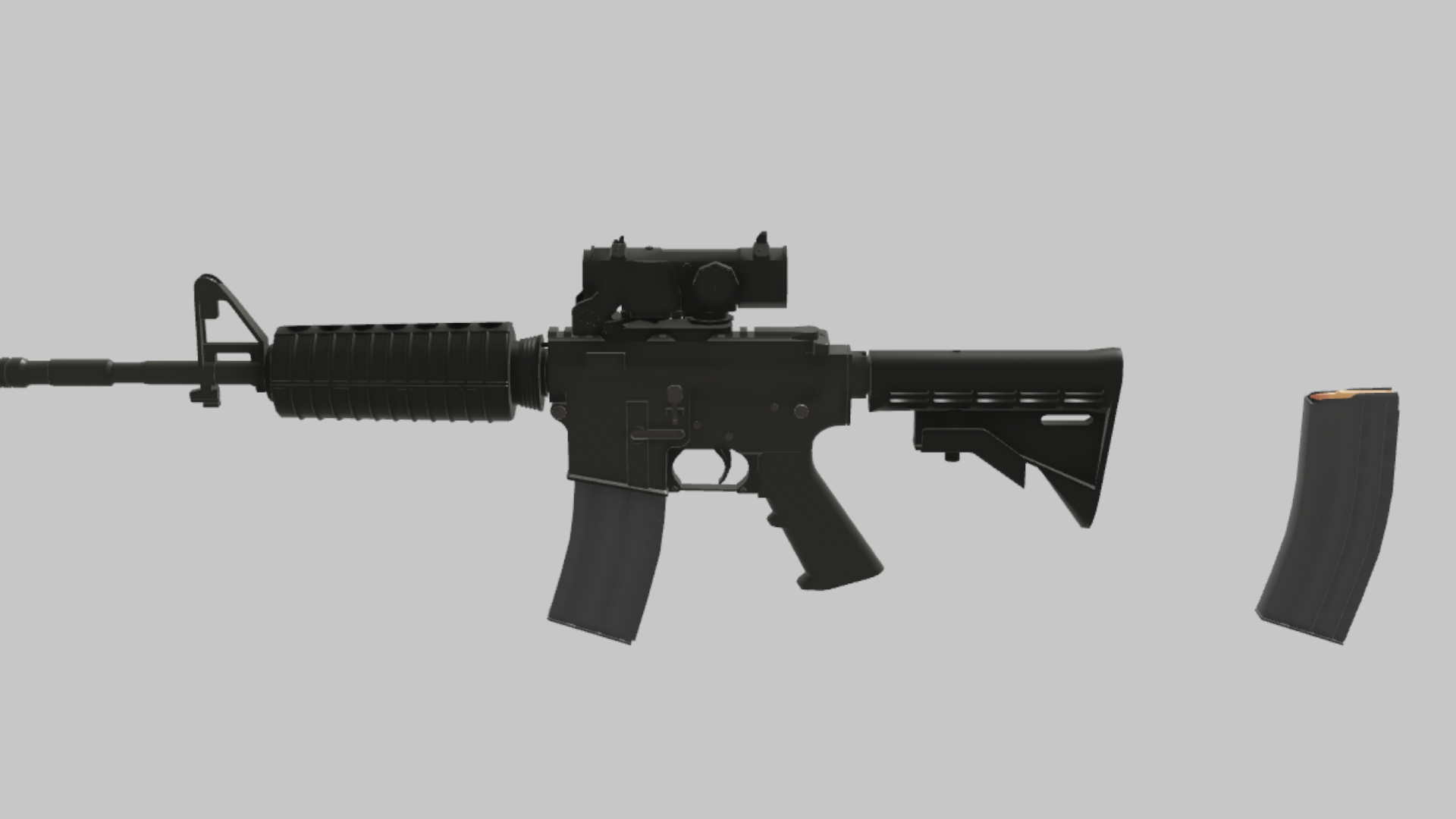 M4A1 Ranger RBXM asset back view