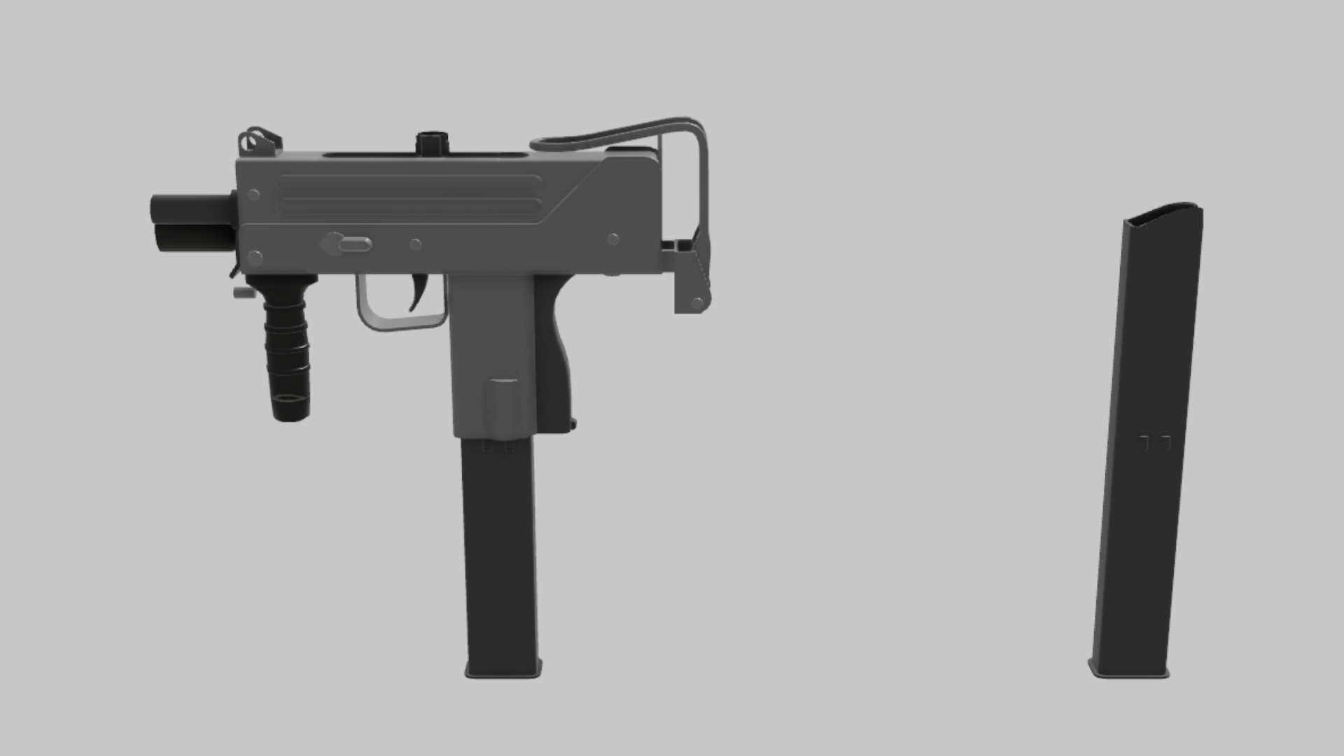 MAC-10 Street RBXM asset back view