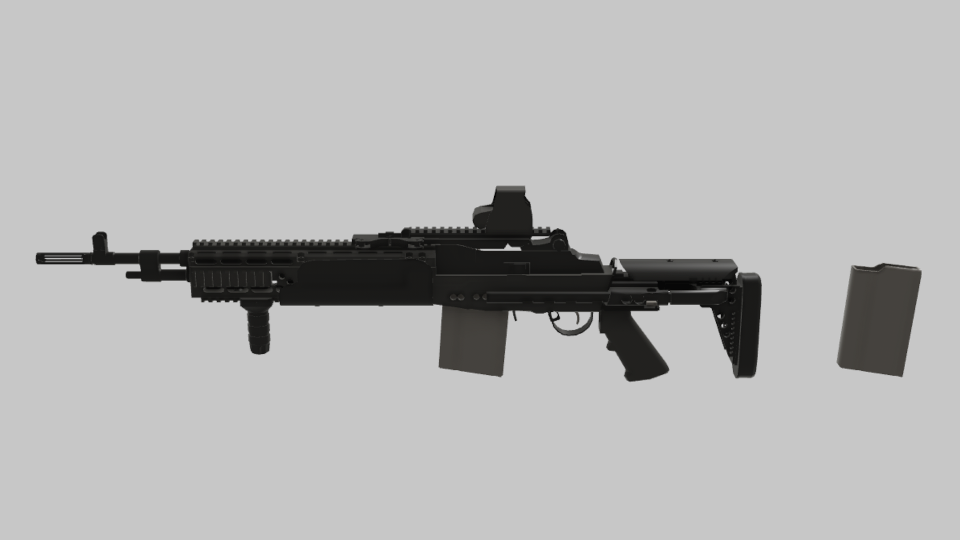 MK-14 EBR CQB RBXM asset back view
