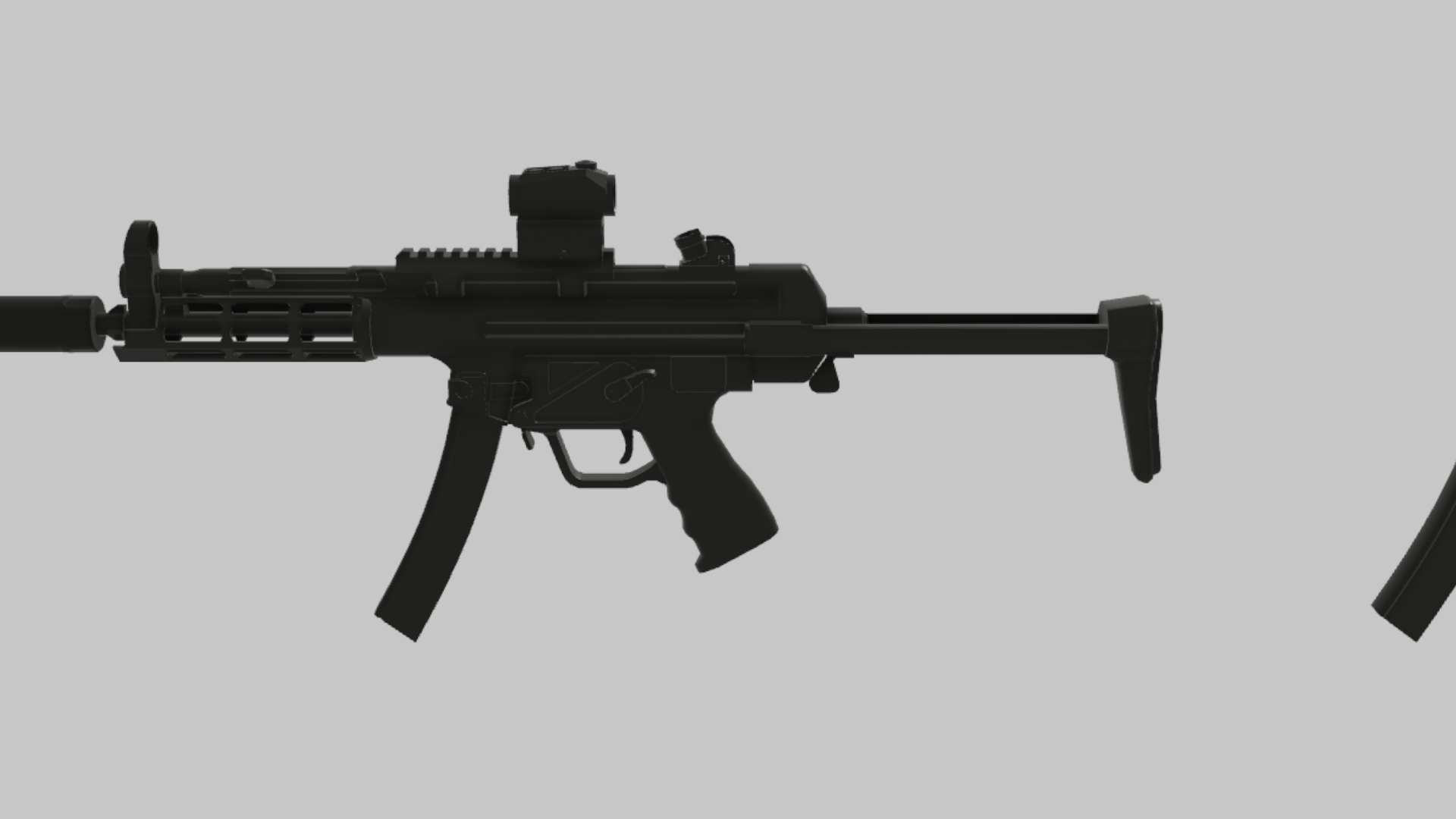 MP5 Stealth RBXM asset back view
