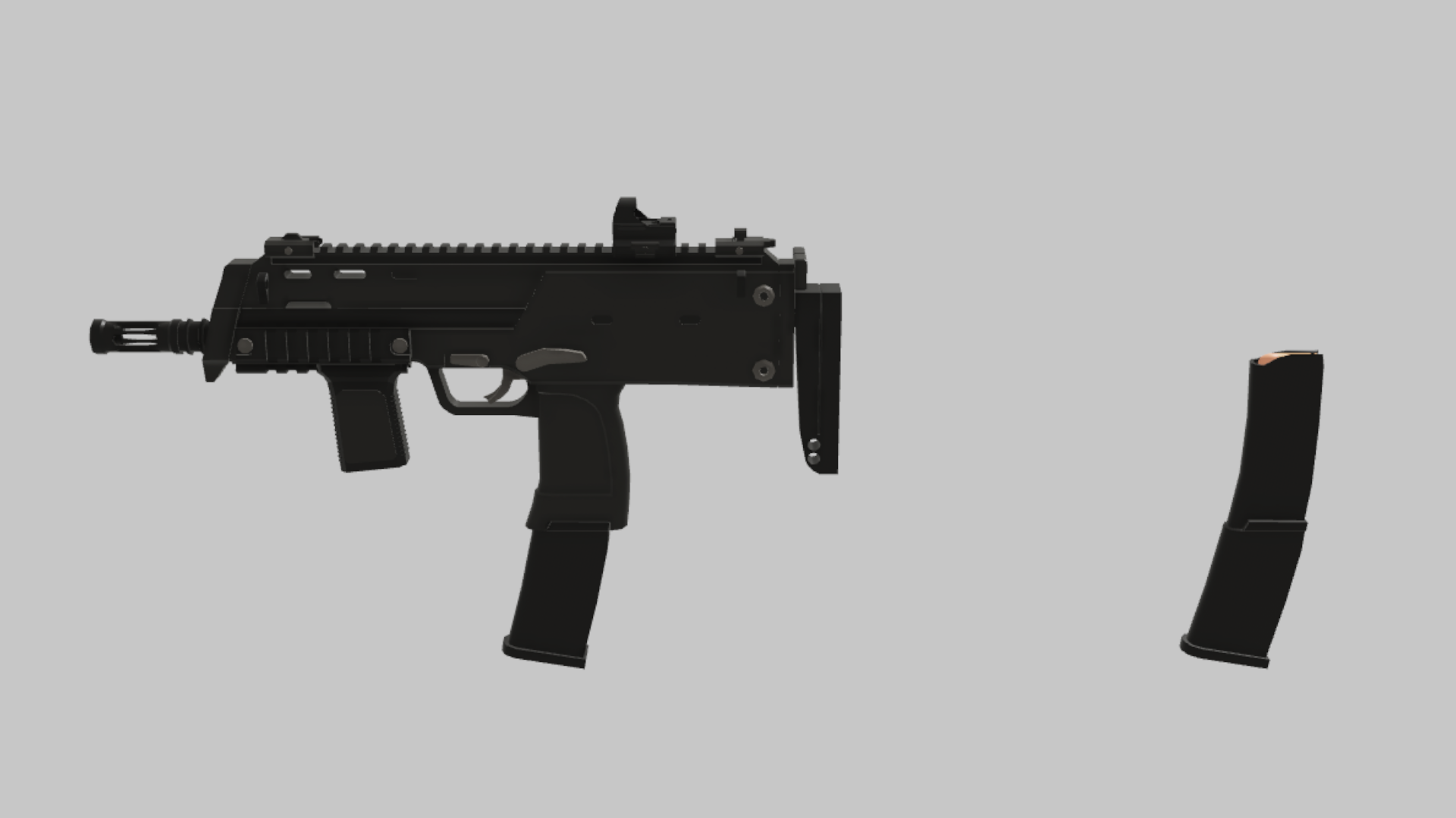 MP7 CQB RBXM asset back view