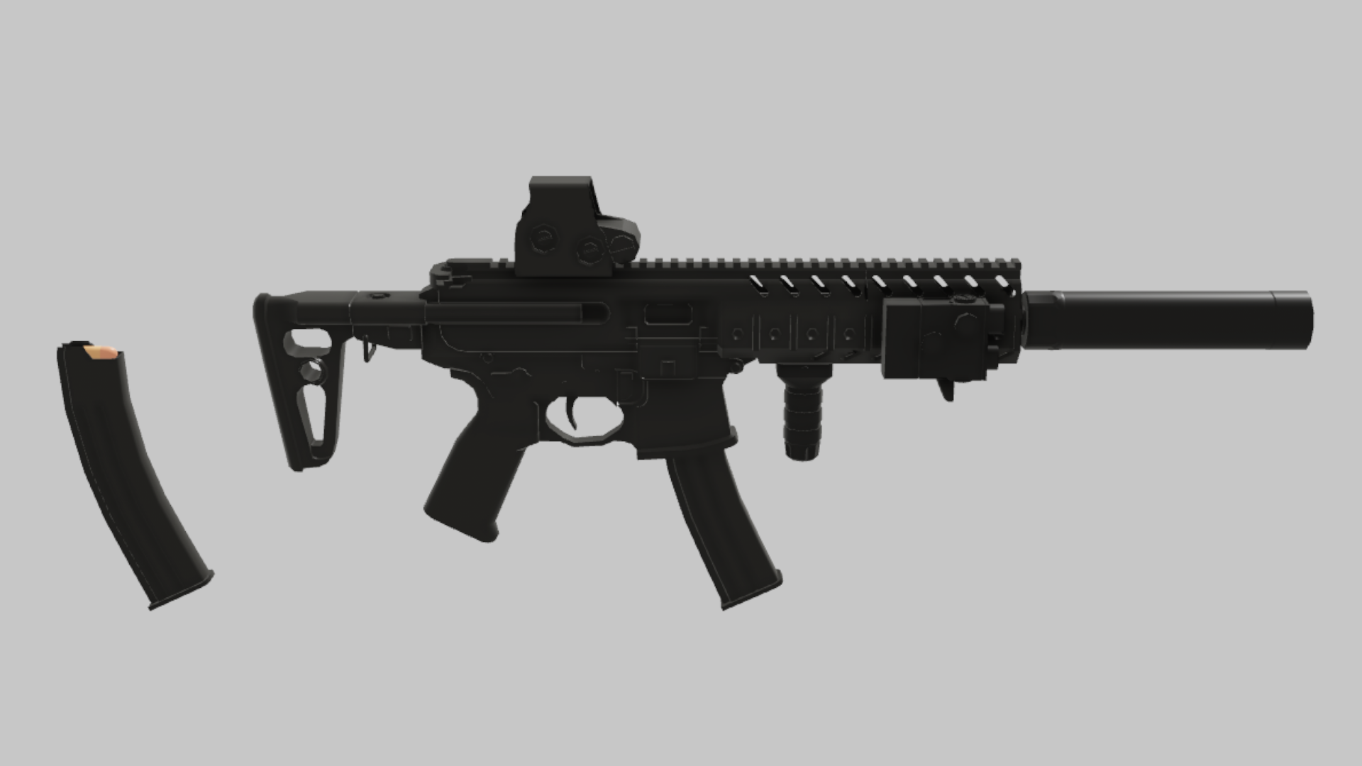 MPX Stealth RBXM asset back view