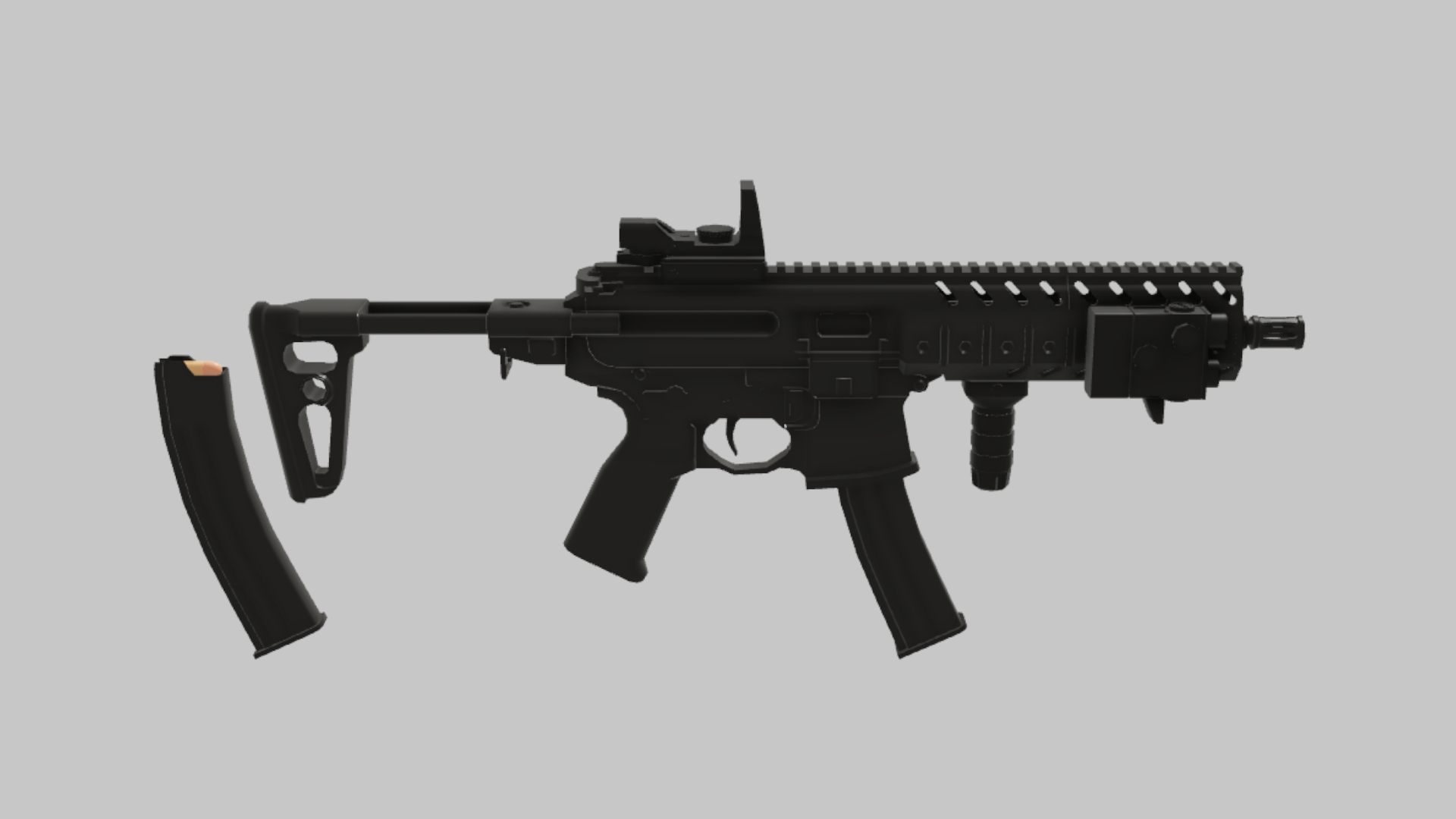 MPX Tactical RBXM asset back view