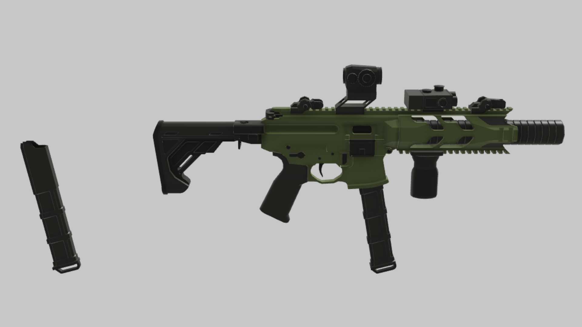 MPX Tactical Blueprint RBXM asset back view