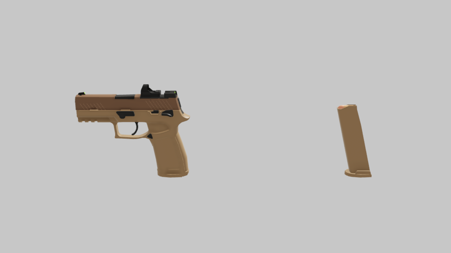 P320 Defence RBXM asset back view