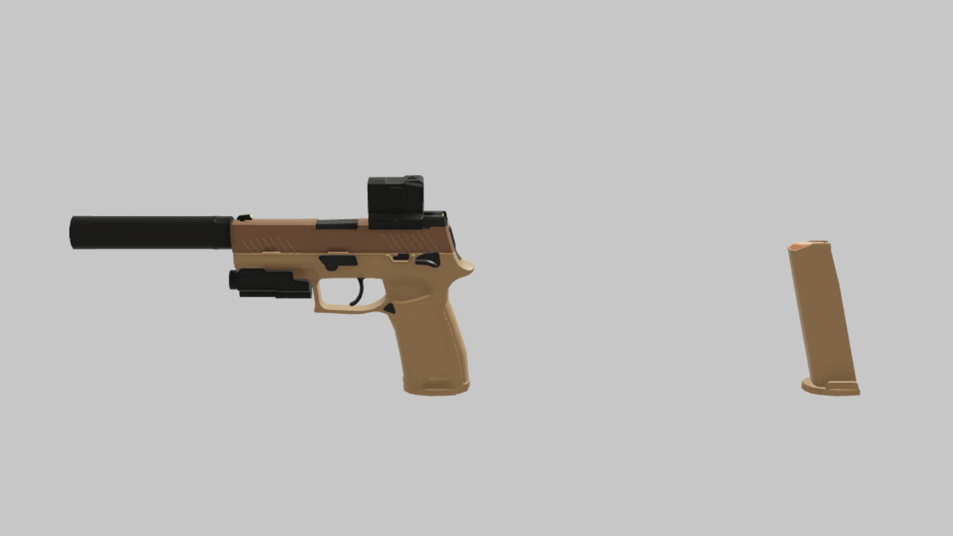 P320 Tactical RBXM asset back view