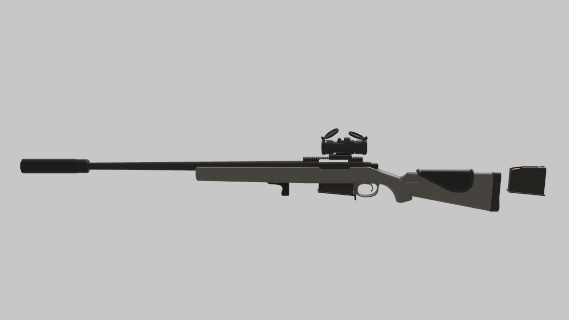 R700 Tactical RBXM asset back view