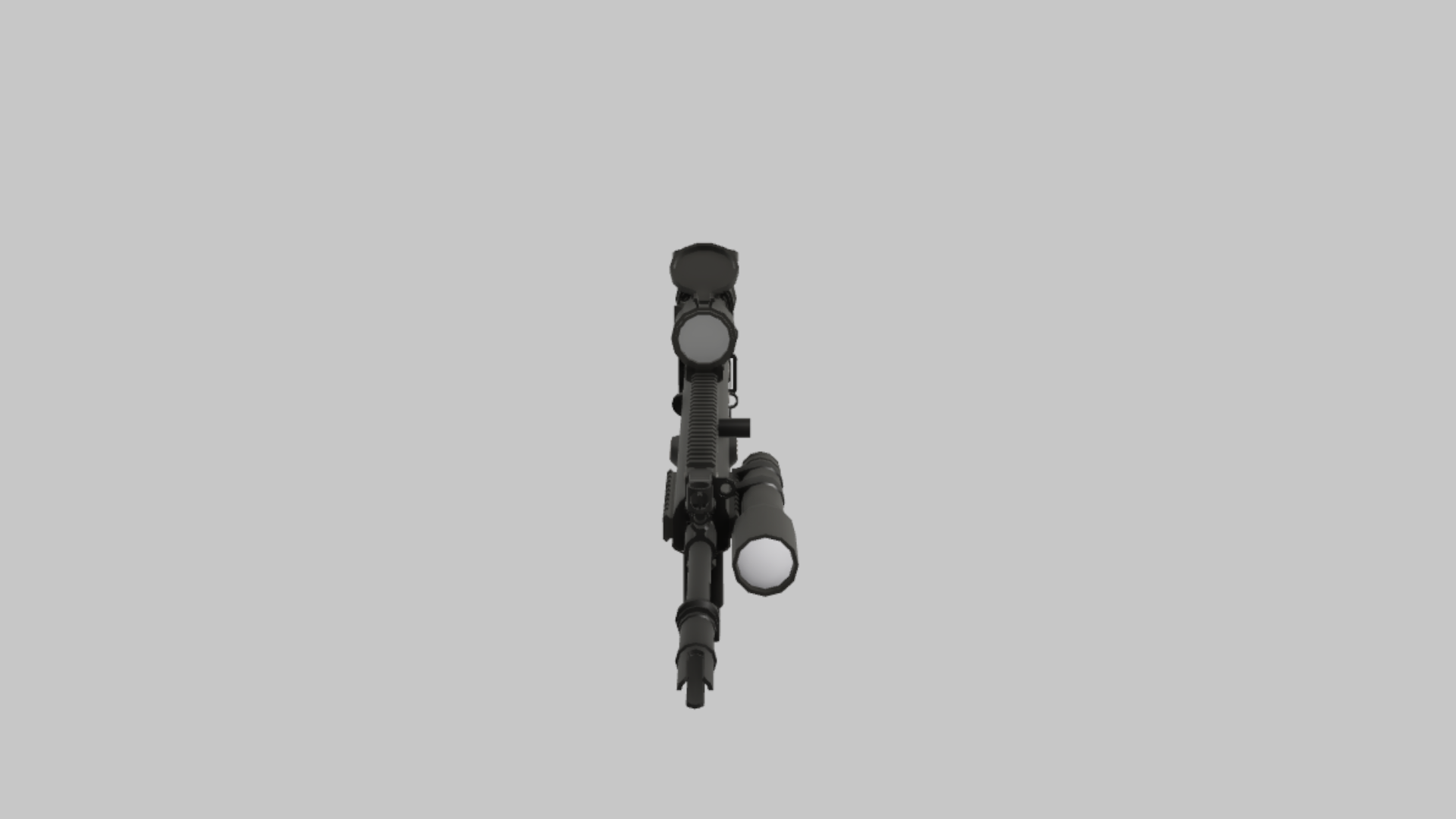 SCAR-H Assault RBXM asset left view