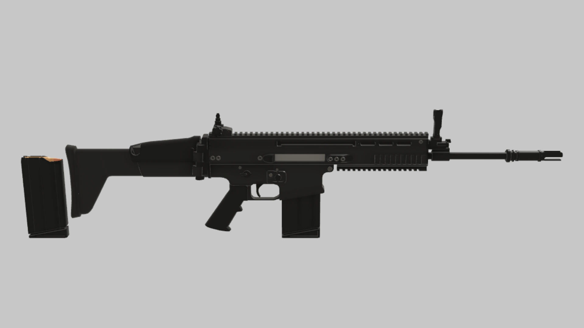 SCAR-H RBXM asset back view