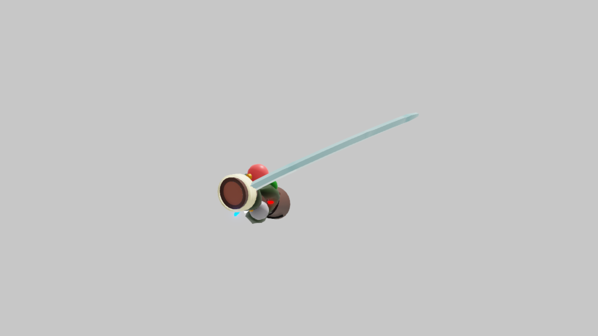 Christmas Scythe RBXM asset back view