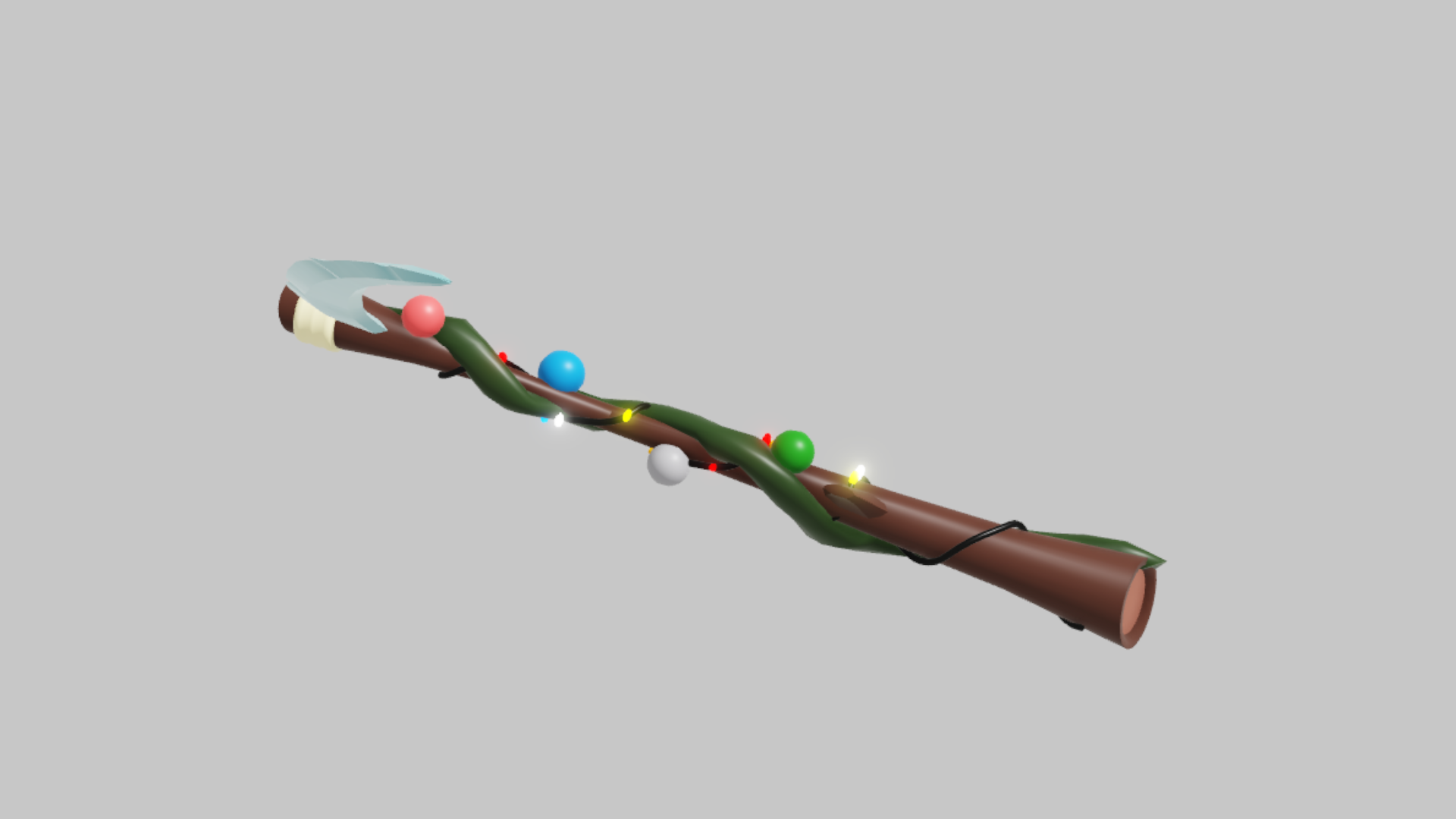 Christmas Scythe RBXM asset left view