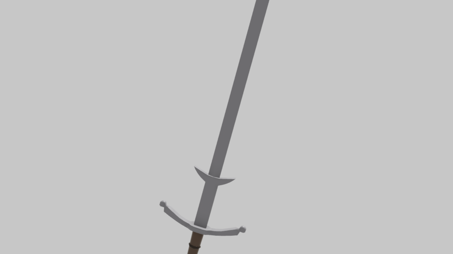 Sword Longsword RBXM asset back view