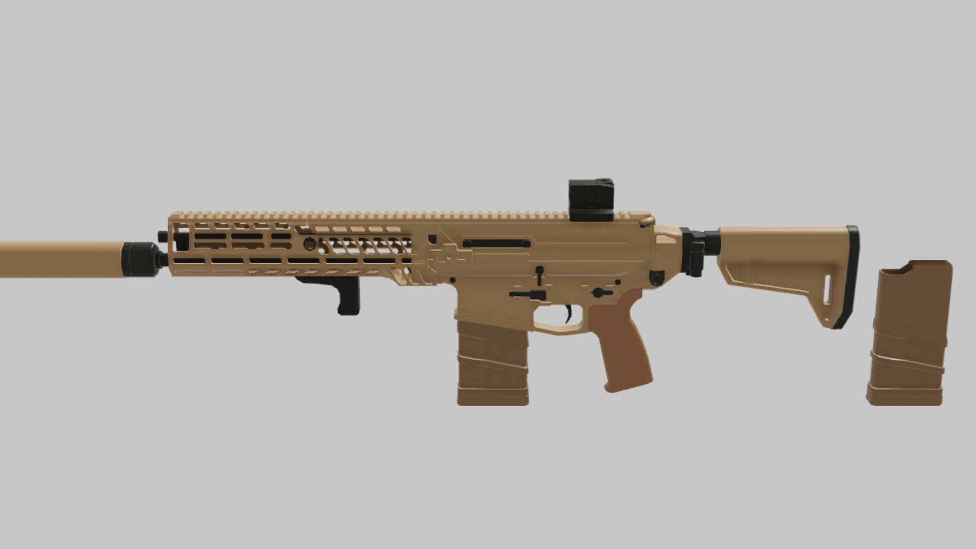 XM7 Assault RBXM asset back view