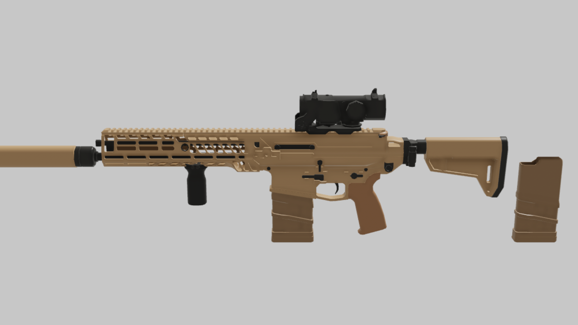 XM7 Ranger RBXM asset back view