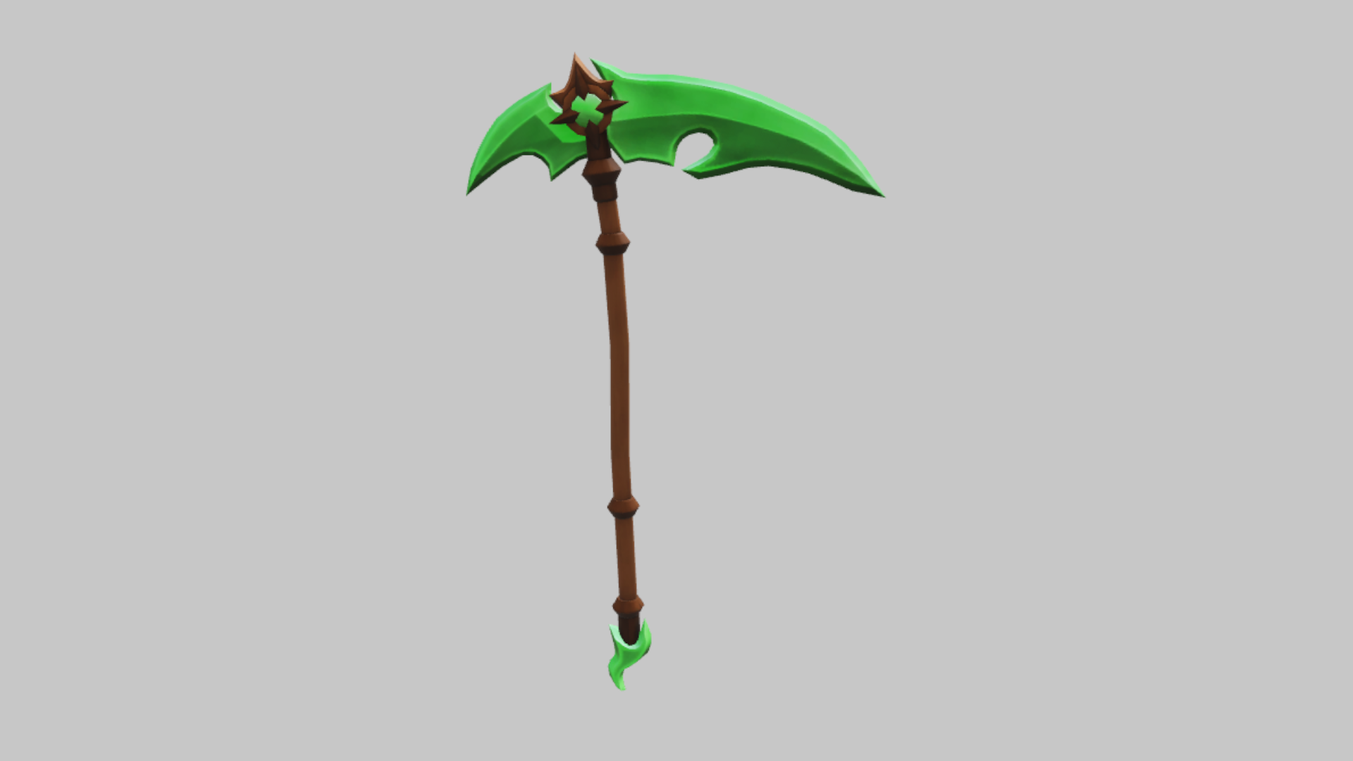 Emerald Scythe RBXM asset back view