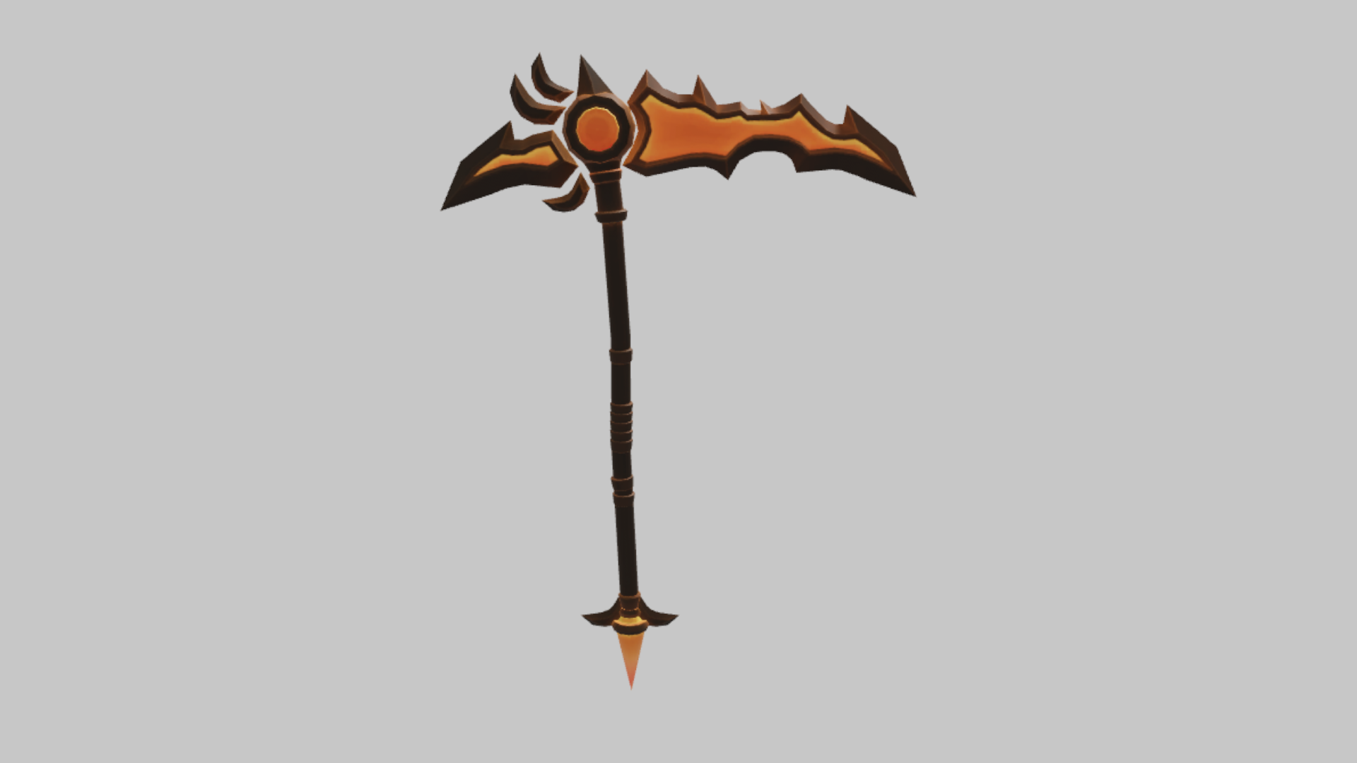 Flame Scythe RBXM asset back view