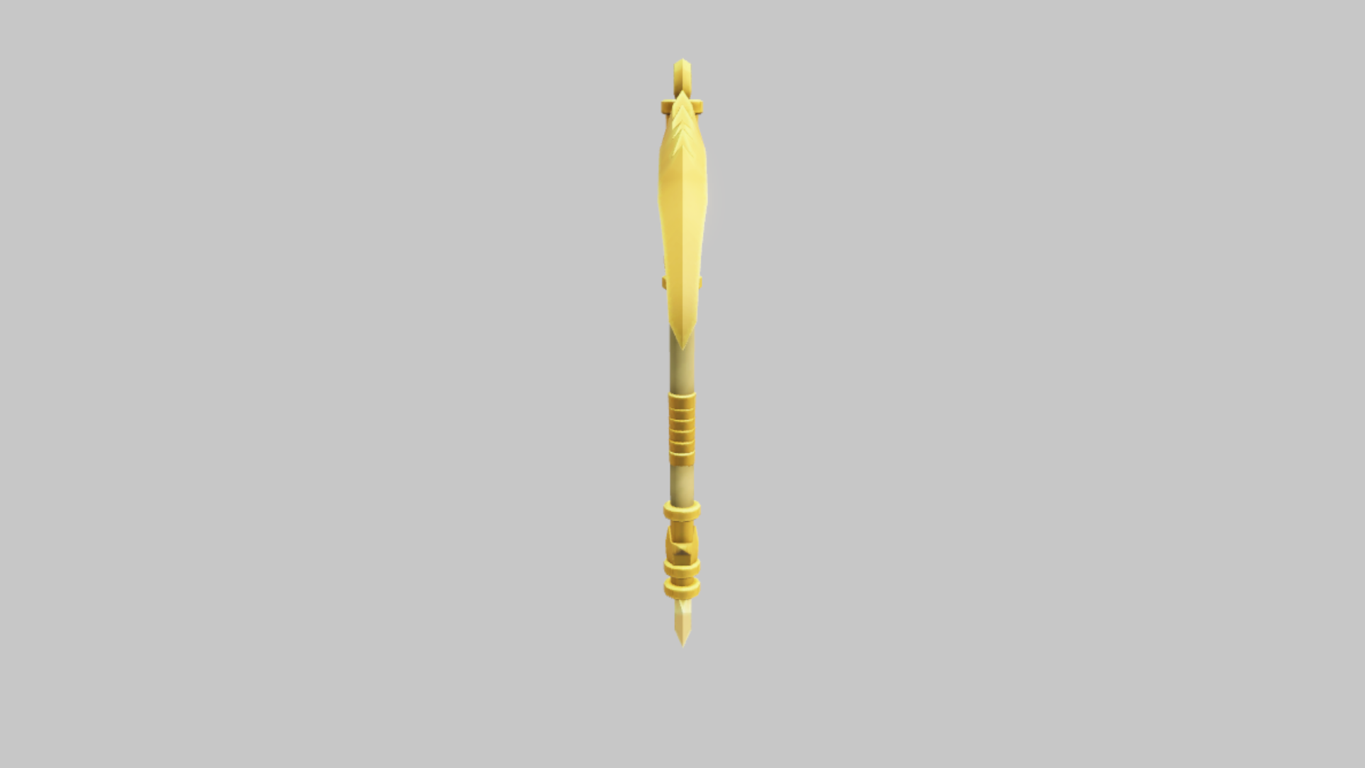 Golden Scythe RBXM asset left view