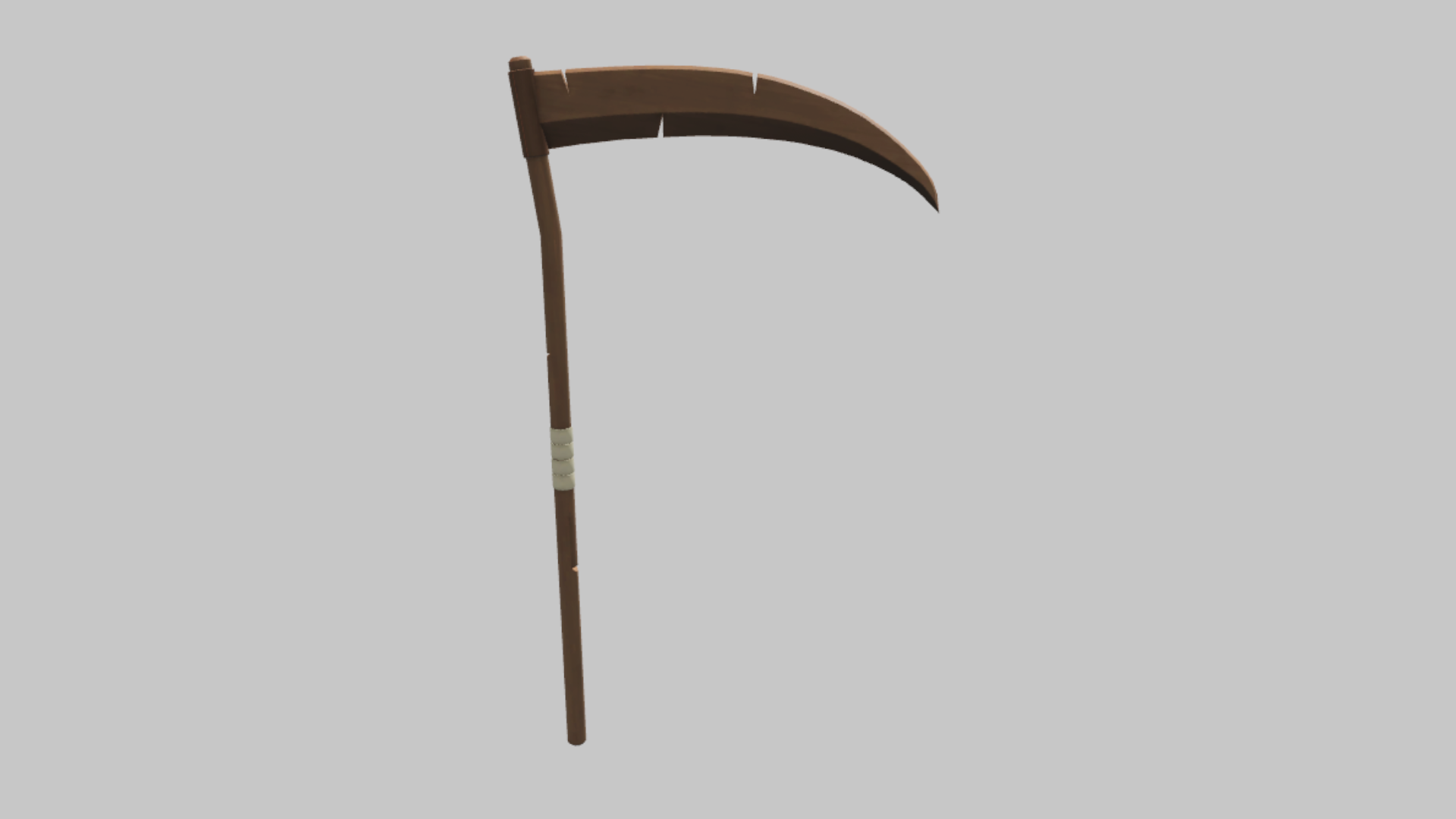 Wood Scythe RBXM asset back view